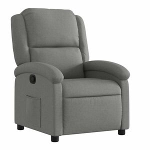 vidaXL Recliner Chair Dark Grey Fabric