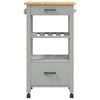 vidaXL Kitchen Trolley MONZA 48x40x90 cm Solid Wood Pine