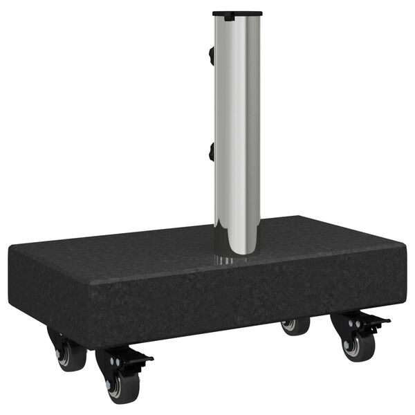 vidaXL Umbrella Base Black 45x25x8 cm Granite