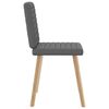 vidaXL Dining Chairs 6 pcs Dark Grey Fabric