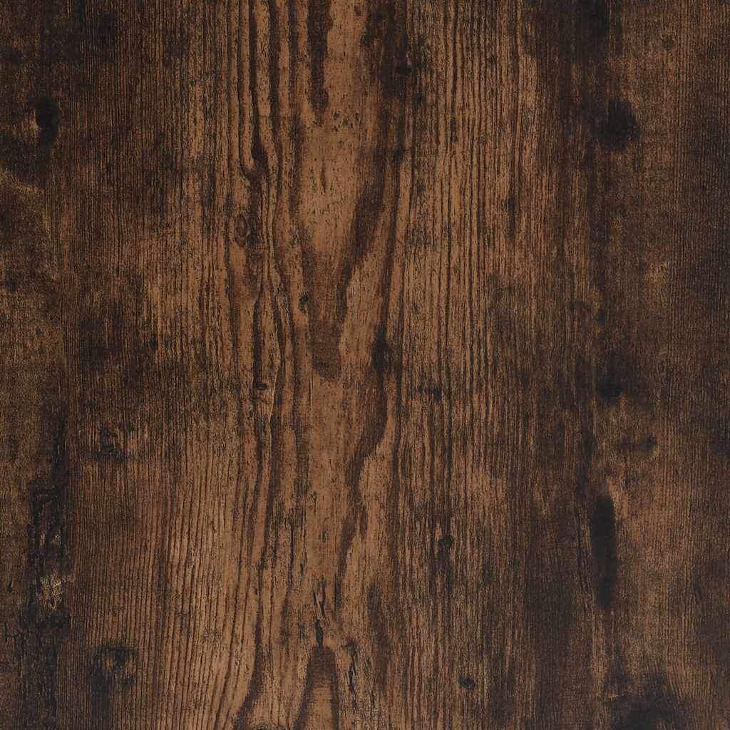 vidaXL Writing Desk Smoked Oak 140x50x77 cm Engineered Wood