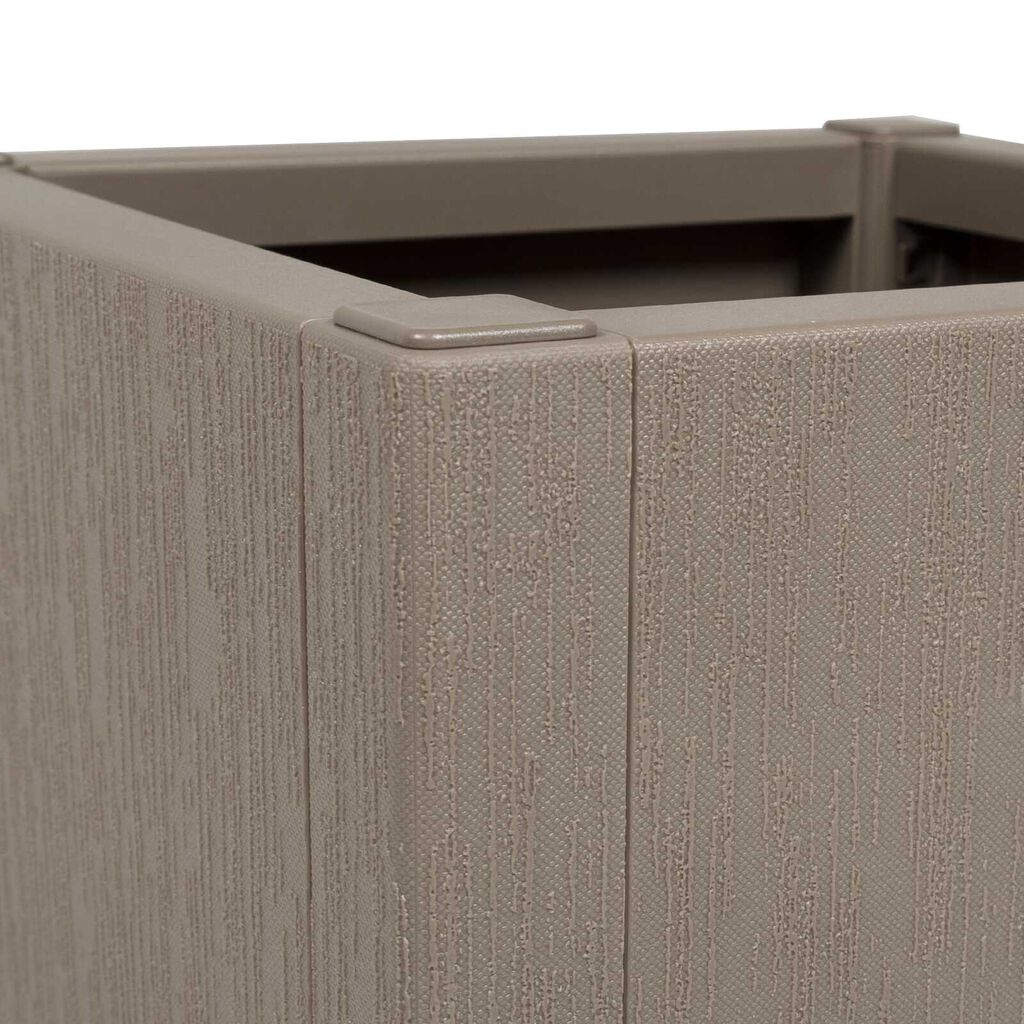 vidaXL Garden Planter Dove grey PP (polypropylene) 36 x 36 x 35 cm