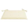 vidaXL Garden Chairs 2 pcs with Cream Cushions Solid Teak Wood
