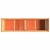 vidaXL Garden Planter Wax Brown 180x50x50 cm Solid Wood Pine