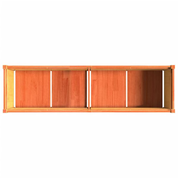 vidaXL Garden Planter Wax Brown 180x50x50 cm Solid Wood Pine
