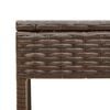 vidaXL Sun Loungers 2 pcs with Canopies and Table Brown Poly Rattan