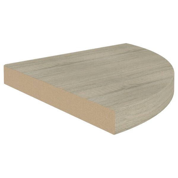 vidaXL Floating Corner Shelves 4 pcs Oak 35x35x3.8 cm MDF