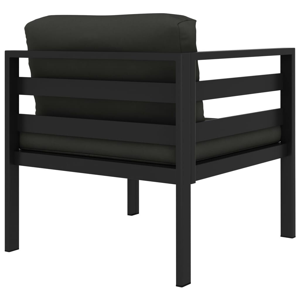 vidaXL 8 Piece Garden Lounge Set with Cushions Aluminium Anthracite