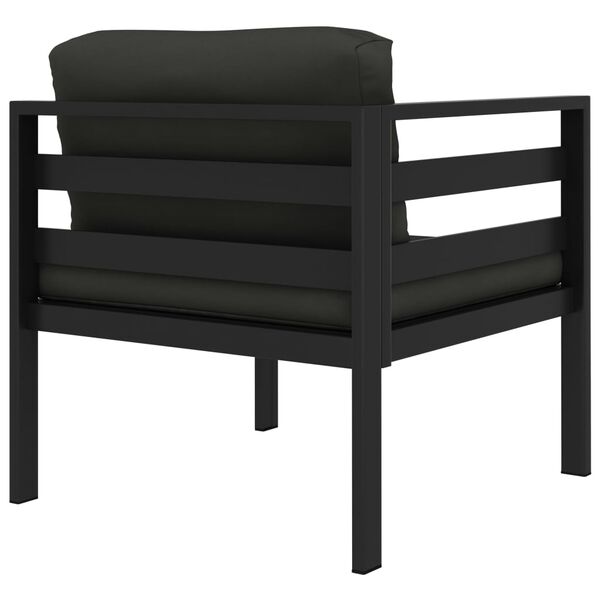 vidaXL 8 Piece Garden Lounge Set with Cushions Aluminium Anthracite