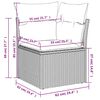 vidaXL 10 Piece Garden Sofa Set with Cushions Brown Poly Rattan