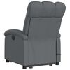 vidaXL Stand up Massage Recliner Chair Dark Grey Fabric