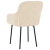 vidaXL Dining Chairs 2 pcs Cream Velvet