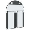 vidaXL Wall Mirror Black 100x130 cm Arch Iron