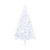 vidaXL Artificial Half Pre-lit Christmas Tree with Ball Set White 150 cm