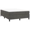 vidaXL Box Spring Bed Frame Dark Grey Queen Velvet (US/AU Only)