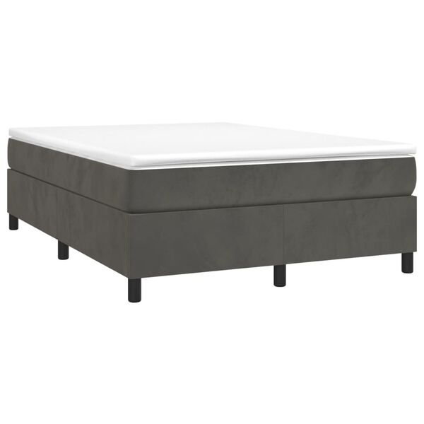 vidaXL Bed Frame without Mattress Dark Grey Queen Velvet (US/AU Only)