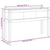 vidaXL Garden Planter with Legs White 110x31x70 cm Solid Wood Pine