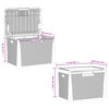 vidaXL Garden Storage Box with Seat Cushion Anthracite 125 L PP