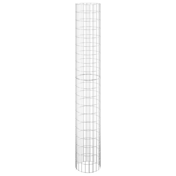 vidaXL Circular Gabion Pole Galvanised Steel &Oslash;30x200 cm