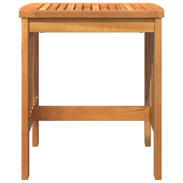 vidaXL Garden Side Table Brown 45x45x50 cm Solid Acacia Wood