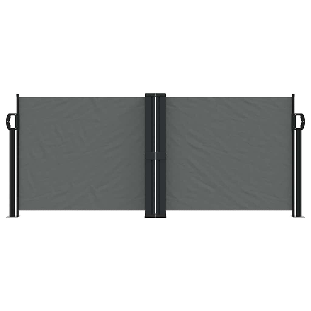 vidaXL Retractable Side Awning Anthracite 100x1000 cm