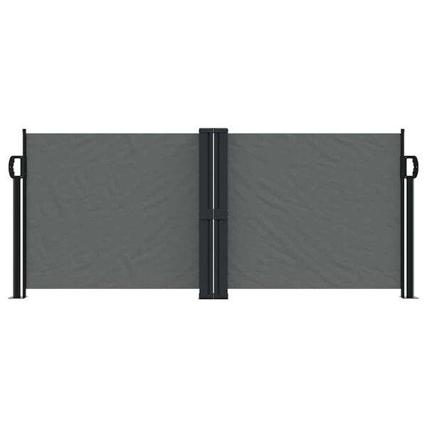 vidaXL Retractable Side Awning Anthracite 100x1000 cm