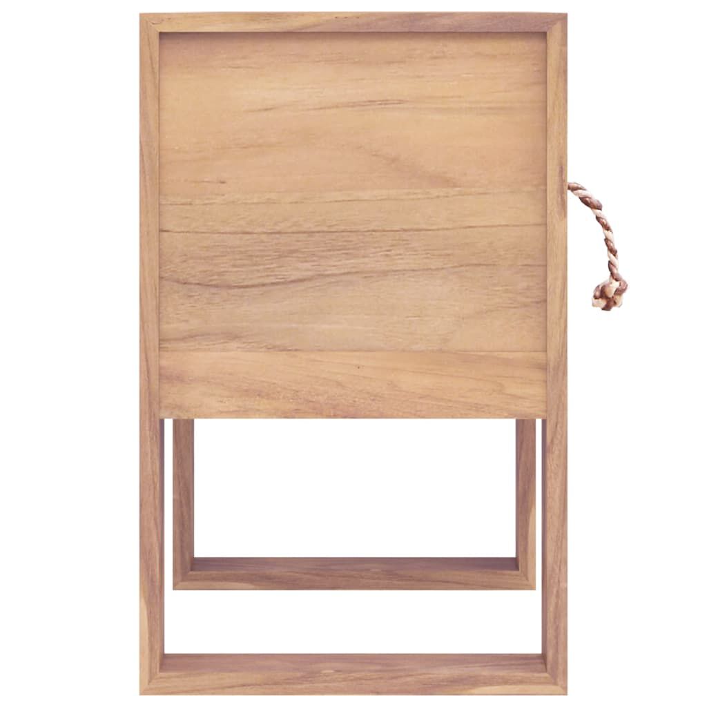 vidaXL Bedside Cabinet 40x30x50 cm Solid Teak Wood