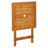 vidaXL Folding Garden Table 60x60x75 cm Solid Acacia Wood
