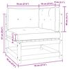 vidaXL 2 Piece Garden Lounge Set with Cushions Solid Pinewood
