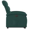 vidaXL Electric Stand up Recliner Chair Dark Green Fabric