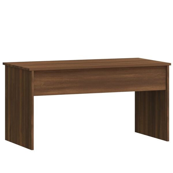 vidaXL Coffee Table Brown Oak 102x50.5x52.5 cm Engineered Wood