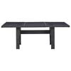 vidaXL Garden Dining Table Black 200x100x74 cm Glass and Poly Rattan