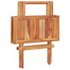 vidaXL 3 Piece Bistro Set with Cream Cushions Solid Teak Wood