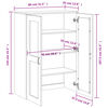 vidaXL Top for Highboard VIKEN Black Engineered Wood