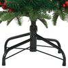 vidaXL Artificial Hinged Christmas Tree with Cones and Berries 150 cm