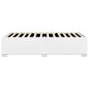vidaXL Bed Frame without Mattress White Twin Faux Leather