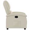 vidaXL Recliner Chair Cream Faux Leather