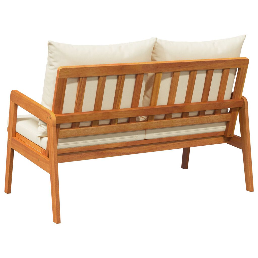 vidaXL Garden Bench with Cushions 115x65x71 cm Solid Acacia Wood