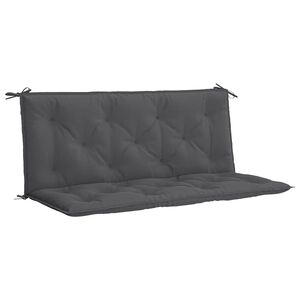 vidaXL Garden Bench Cushion Anthracite 120x(50+50)x7cm Oxford Fabric