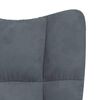 vidaXL Rocking Chair Dark Grey Velvet