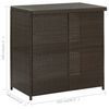 vidaXL 3 Piece Bar Set Poly Rattan Brown