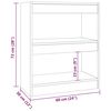 vidaXL Book Cabinet/Room Divider Sonoma Oak 60x30x72 cm