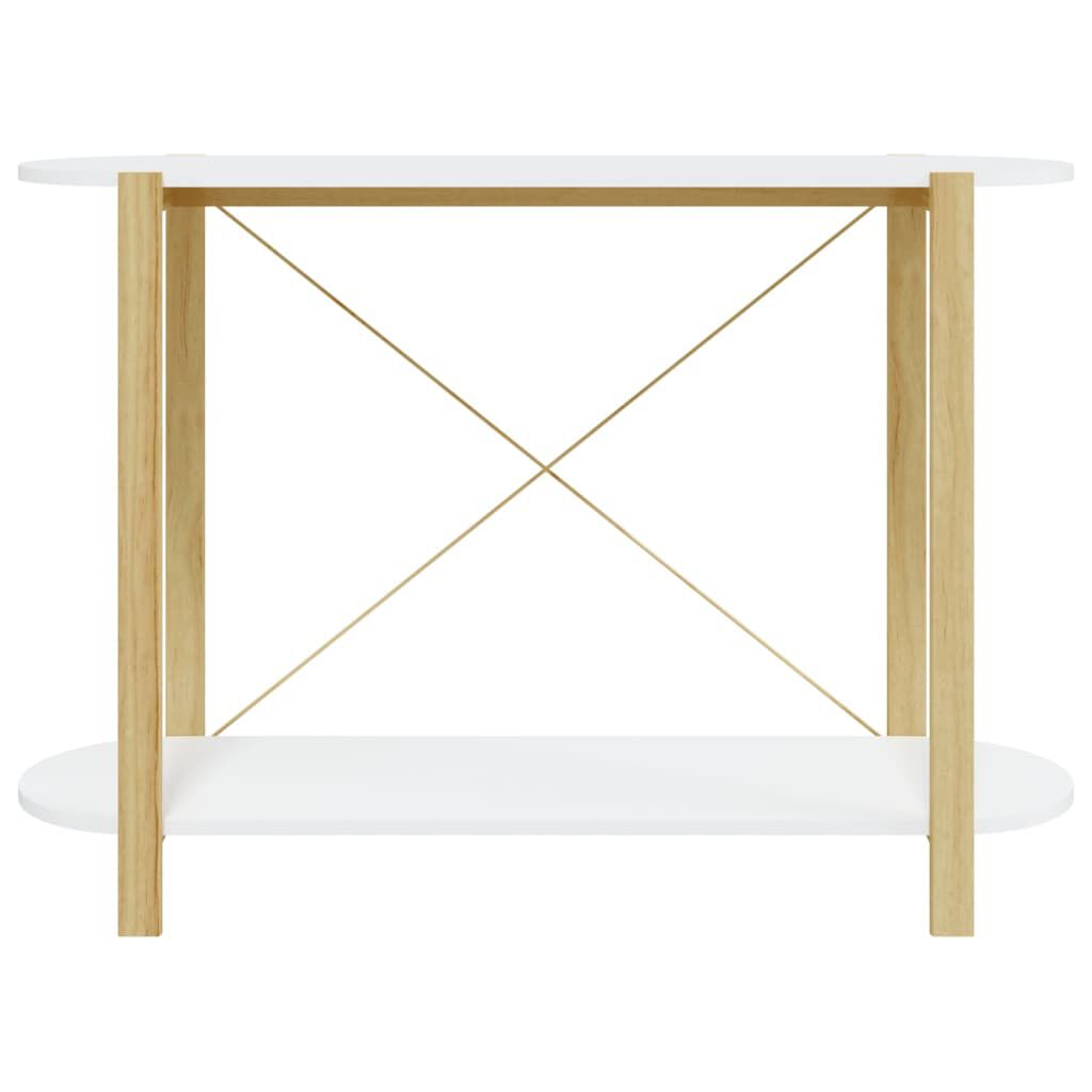 vidaXL Console Table White 110x38x75 cm Engineered Wood
