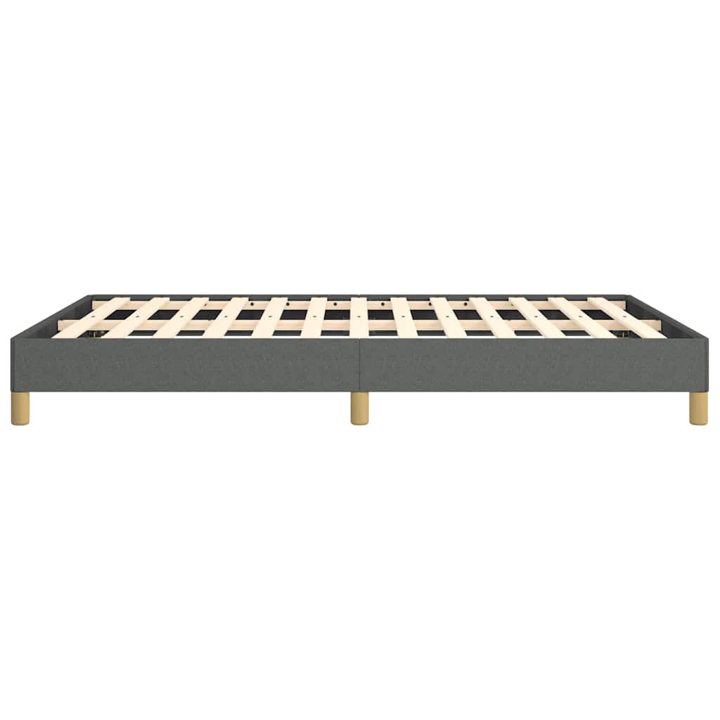 vidaXL Bed Frame without Mattress Dark Grey 137x190 cm Full Fabric