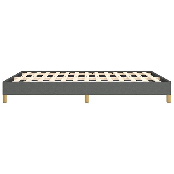 vidaXL Bed Frame without Mattress Dark Grey 137x190 cm Full Fabric