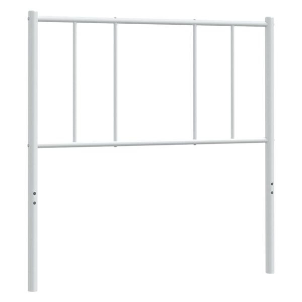 vidaXL Metal Replace Headboard White 100 cm