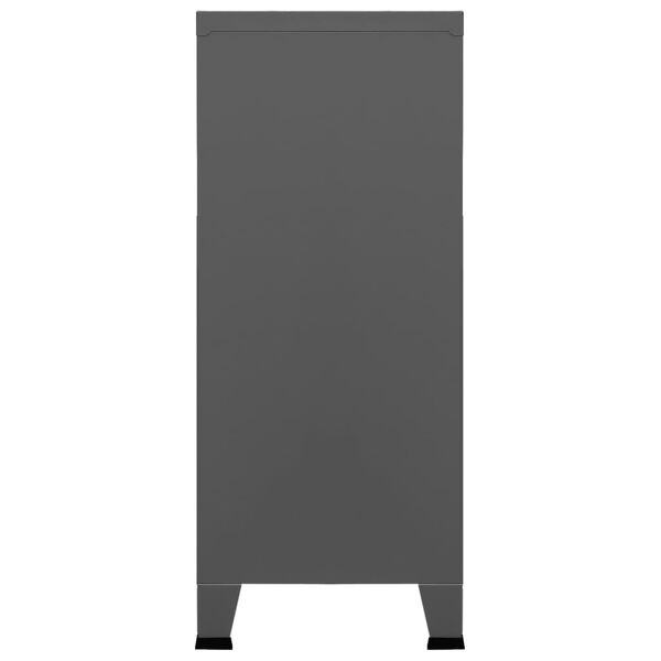 vidaXL Industrial Storage Chest Anthracite Steel