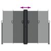 vidaXL Retractable Side Awning Anthracite 180x1000 cm