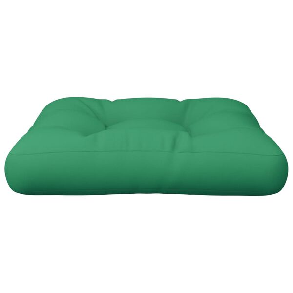 vidaXL Pallet Cushion Green 60x60x12 cm Fabric