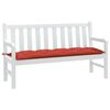 vidaXL Garden Bench Cushion Melange Red 150x50x7 cm Fabric